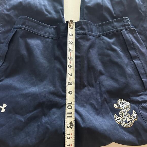 Under Armour Navy Annapolis Naval Academy Windbreaker Pants- L - Picture 7 of 11